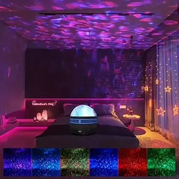 RGB цветной динамический вихревой звездный проекционный автомобильный сценический световой эффект для дискотеки, семейной вечеринки, праздника, декоративная атмосферная лампа