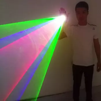 Лазерные перчатки TEMLASER Whirlwind RGB зеленый красный