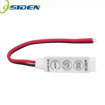 RGB-контроллер OSIDEN 12В 6А 3 клавиши белый пластик 50 шт