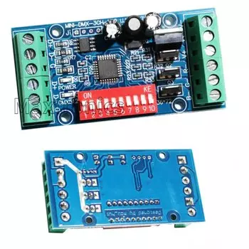 RGB контроллер SAGE LU MEI MINI-DMX-3CH-V1 для светодиодных лент