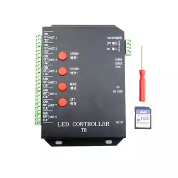 RGB контроллер Tightsen-Home 8CH для WS2801 WS2812B WS2811 LPD6803