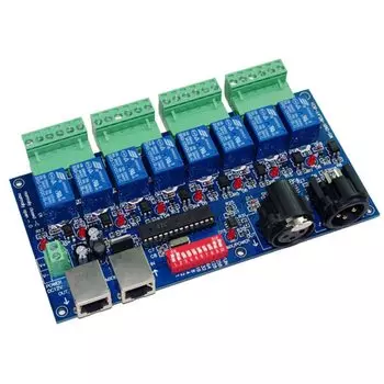 RGB контроллер YJBCo WS-DMX-RELAY-8CH