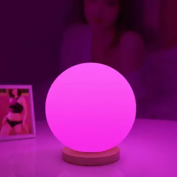 RGB-лампа с шариками, осветительный прибор с регулируемой яркостью, 16 цветов, питание от переменного тока, для домашнего декора, для спальни, фойе, гостиной, внутреннего дворика