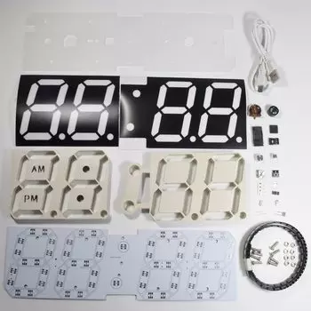 RGB Настольные цифровые часы