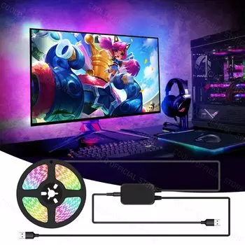 RGB подсветка для монитора coolo