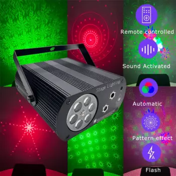 RGB-проектор Лазерный с УФ-звуком, USB