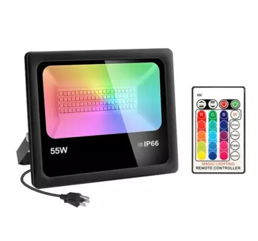 RGB-Рефлектор для освещения стен, с дистанционным управлением