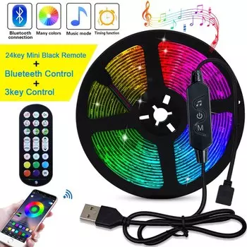 RGB светодиодная лента KISUFU 5050 Bluetooth