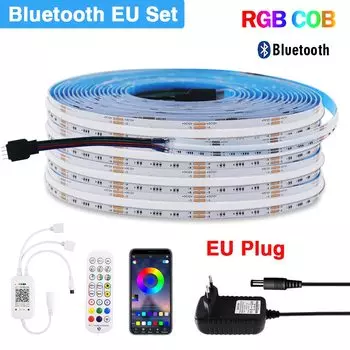 RGBCW RGB COB светодиодная лента 12В/24В