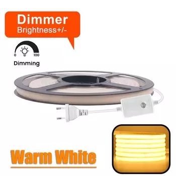 RGBCW Светодиодная лента COB 240 светодиодов 220В