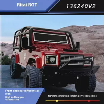 RGT 1/24 136240 V2 радиоуправляемый автомобиль внедорожный 4x4 мини-симулятор альпинистский автомобиль электрический пульт дистанционного управления радиоуправляемые автомобили игрушка RTR подарок на Новый год