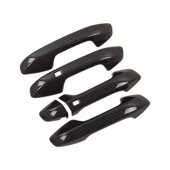 RHD для Kia Forte Cerato K3 BD 2019 2020 2021 GT Carbon FiberChrome крышка дверных ручек автомобиля отделка наклейка Стайлинг Аксессуары наклейка