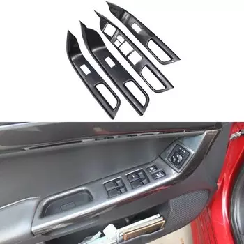 RHD! LHD! Автомобильные аксессуары для Mitsubishi Lancer 2008-2016, крышка переключателя из АБС-пластика для дверей и окон автомобиля с высокой конфигурацией