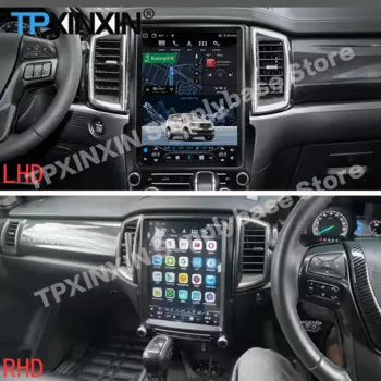 RHD-LHD Tesla Style Screen Android Player Head Unit FOR Ford Ranger 2015 2016 2017 2018 2019 2020 2021 GPS радиоприемник Stereo