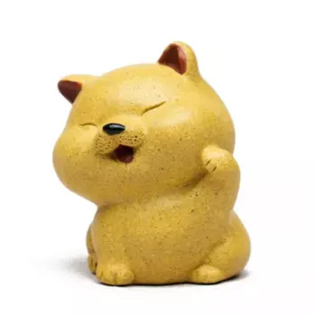 RI ONIY TEASET Фиолетовая глиняная статуэтка собаки