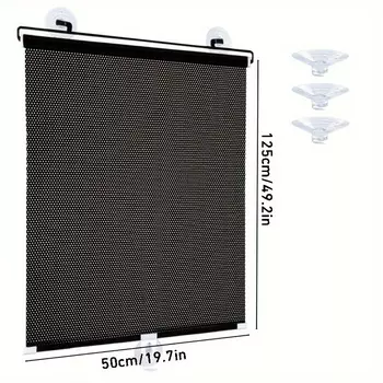 RIGWARL Шифоновая выдвижная занавеска с присоской