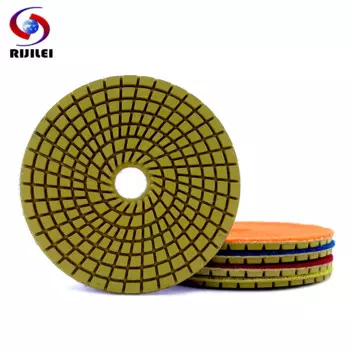 RIJILEI Полировальные накладки алмазные 4 дюйма 5 ступеней