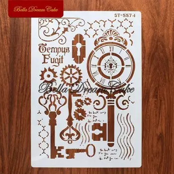 Римские цифры трафарет для торта