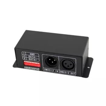 RISE-BC-802-1809 DMX512 декодер для WS2811 WS2812B SK6812 TM1812 UCS1903 модуль светодиодных лент 5-24 В контроллер декодера DMX