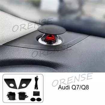 Rise Lift Ambient Light Smart Speaker Audio для Audi A4 A5 A6 A7 Q5 Q7 Q8 C7 C8 B9 Твитер дверной крышки LED 32 цвета Plug and Play