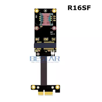 Riser PCI-express PCIe x1 на mini PCIe mPCIe беспроводной расширитель Wi-Fi карты, ленточный кабель PCI-e 1x10 см 30 см 1 м Gen3.0 8 Гбит/с