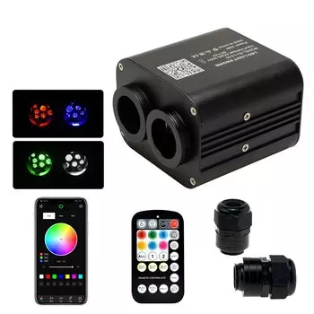 Ritesdepot Starlight Headliner 20 Вт двойные головки RGBW оптоволоконный светильник