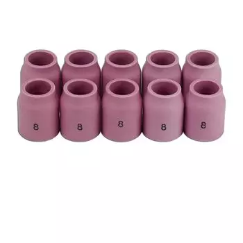 RIVERWELD Газовая линза TIG Сопло из глинозема 53N61S 8 # 1/2 "12,5 мм для PTA DB SR WP 9 17 18 20 25 26 сварочная горелка TIG 10 шт.