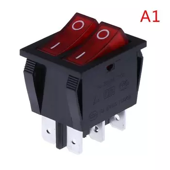 RK1-23 переключатель масляного нагревателя вкл/выкл, клавишный переключатель 250 В/16 А с двумя кнопками, 1 шт.