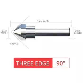 RL M35 Hss фреза для снятия фаски 90 градусов фреза для снятия фаски инструмент для снятия заусенцев 60 градусов для нержавеющей стали дерева 120 градусов