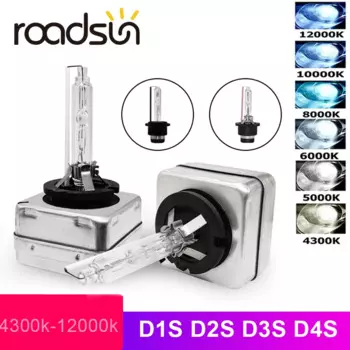 roadsun 12V 35W D1S D2S D3S D4S HID Ксеноновая лампа для фар D1R D2R D3R D4R CBI HID Ксеноновая лампа 4300K 5000K 6000K 8000K 10000K