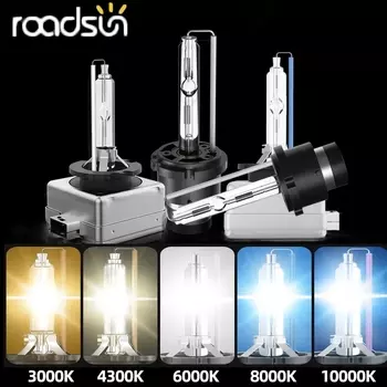 roadsun 2 шт. D1S D2S D3S D4S Ксеноновые фары HID Автомобильные лампы 35 Вт D1 D2 D3 D4 Фара 4300K 6000K 8000K 12000K Авто лампа 12 В
