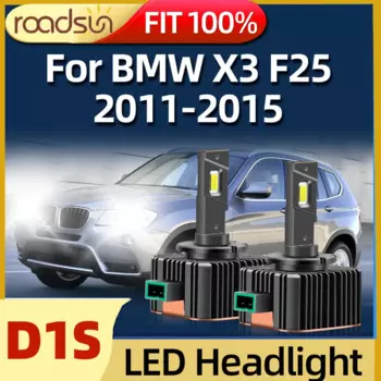Roadsun 2X светодиодный 6000 лм D1S 60 Вт лампа 2011 K автомобильные HID ксеноны лампа для фар BMW X3 F25 2012 2013 2014 2015