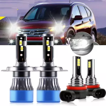 roadsun 4x светодиодные фары противотуманные фары H4 Hi/Lo Beam H11 H9 H8 автомобильный сменный комплект для Honda CRV CR-V 2007-2013 2014