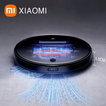 Робот-пылесос Xiaomi, 40 Вт, беспроводной, влажная уборка, циклонный контейнер