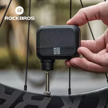 ROCKBROS Портативный мини-электрический велосипедный насос 100PSI Type-C Перезаряжаемый воздушный насос для велосипеда MTB Road AV FV Клапан Велосипедный насос