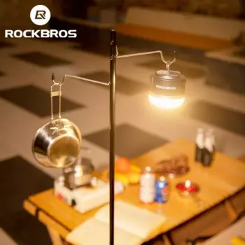 ROCKBROS туристическая портативная настольная лампа, лампа для походов и палатки, 3600 мАч, Type-C