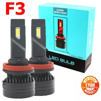 Rockeybright F3 10000lm H4 светодиодная фара H7 H8 H9 H11 автомобильная фара H4 90 Вт ярко-белая H1 H3 880 881 H16 9005 светодиодная фара H7