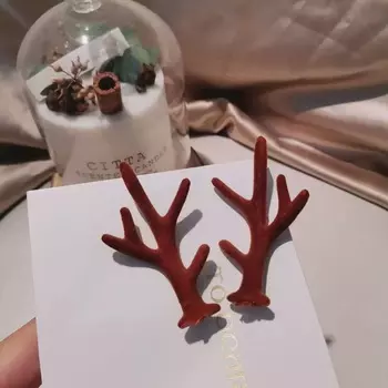 Рога оленя из искусственного бархата 20 шт.