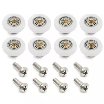 Ролики для раздвижных дверей Clarmonde, 8 шт., медные, нейлоновые