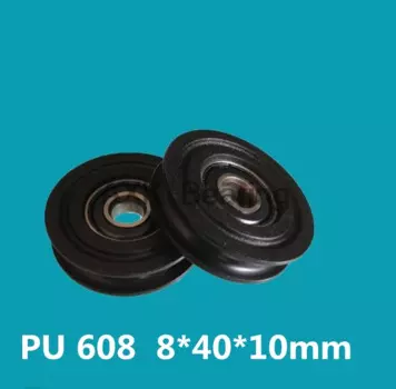 Роликовые подшипники 608zz AXK 608u 10 шт., U нейлоновые пластиковые, со встроенной 608 дорожкой, шарикоподшипники 8*40*10 мм, направляющий шкив