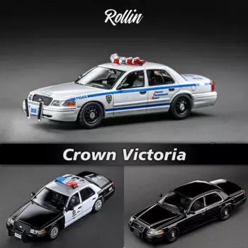 Rollin в наличии 1:64 Корона Виктория полиция патруль машина литые коллекционные модели коллекционные миниатюрные игрушки