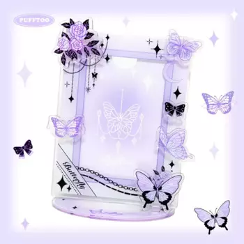 Романтическая акриловая фоторамка OMGD с бабочкой 3 дюйма