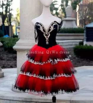 Романтическая пачка для взрослых Don Quixote, испанское балетное платье Kitri, профессиональная пачка для балета, испанский танцевальный костюм для девочек
