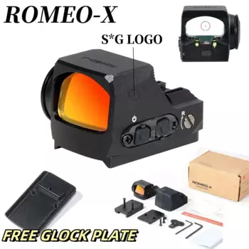 ROMEO-X Прицел с красной точкой, 1x24 мм, задний прицел для охотничьего пистолета с отпечатком стопы RMR, с креплением Glock и пекатином, спортивный коктейль, Awake