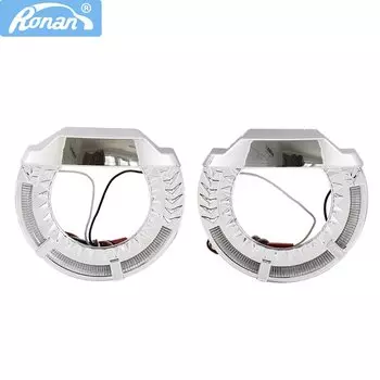 Ronan светодиодный светодиодные маски ангельские глаза кожух для Koito Q5 Hella линзы проектора Bi xenon polo автомобильные фары маска автомобильный чехол