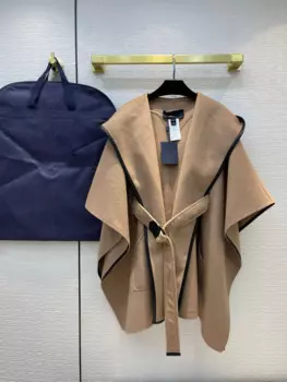 Роскошная дизайнерская брендовая одежда, Женская Осенняя накидка, шерстяное пальто, зимнее женское Шерстяное Пальто с капюшоном, винтажное пальто 28