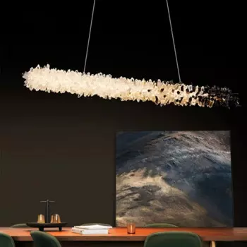 Роскошная хрустальная люстра высокого качества, европейская Минималистичная дизайнерская креативная Люстра для столовой, гостиной светодиодный