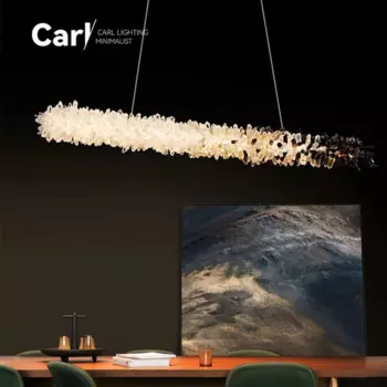 Роскошная хрустальная люстра высокого качества, европейская Минималистичная дизайнерская креативная Люстра для столовой, гостиной светодиодный