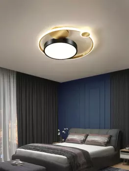 Роскошная лампа в скандинавском стиле для комнаты, спальни, круглая, обтягивающая и современная, креативная, светодиодная подсветка, атмосфера в гостиной