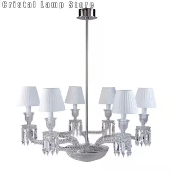 Роскошная люстра в традиционном дизайне, Свадебный декор, 8 лампочек, Хрустальные подвесные светильники K9, Потолочная подвеска